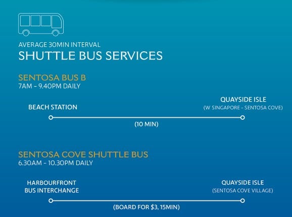 sentosa cove bus schedule