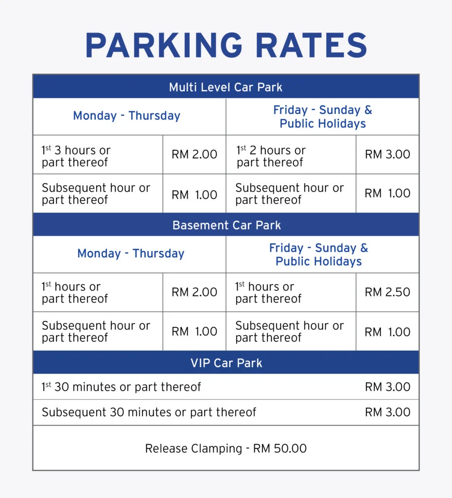 peninsula shopping centre parking rate