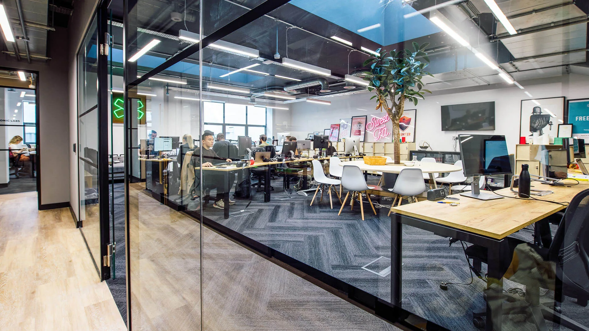 the central office space