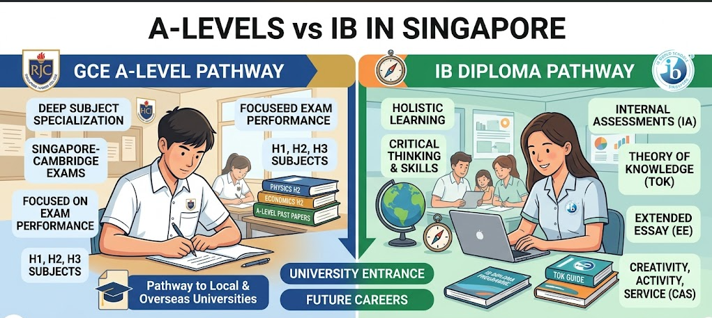 A-Levels vs IB in Singapore