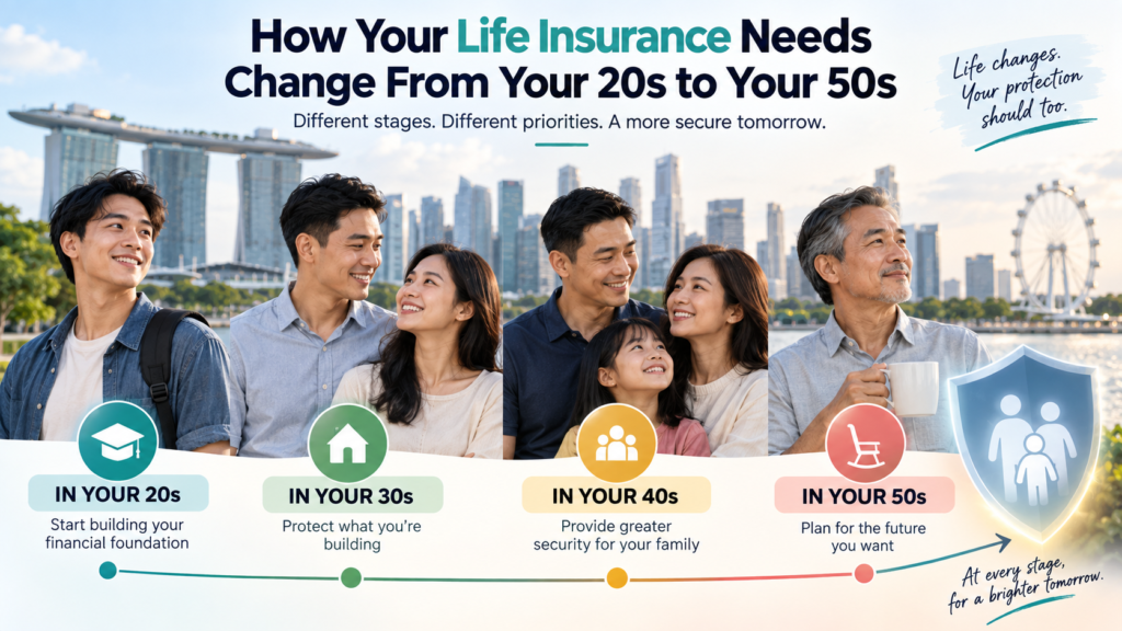 How Your Life Insurance Needs Change From Your 20s to Your 50s
